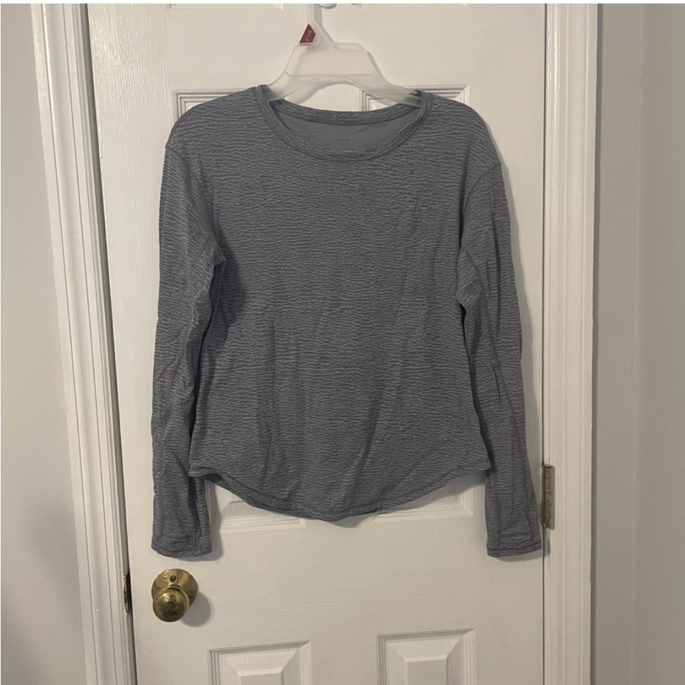 Grey Lululemon Textured Longsleeve